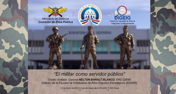 Conferencia &quot;El militar en la ética pública&quot;.