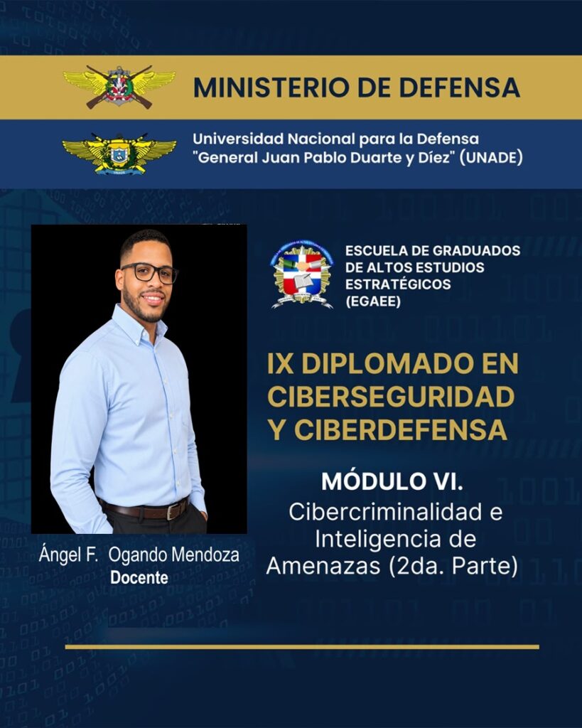 EGAEE fortalece conocimientos sobre cibercriminalidad a los cursantes del IX Diplomado de Ciberseguridad y Ciberdefensa.